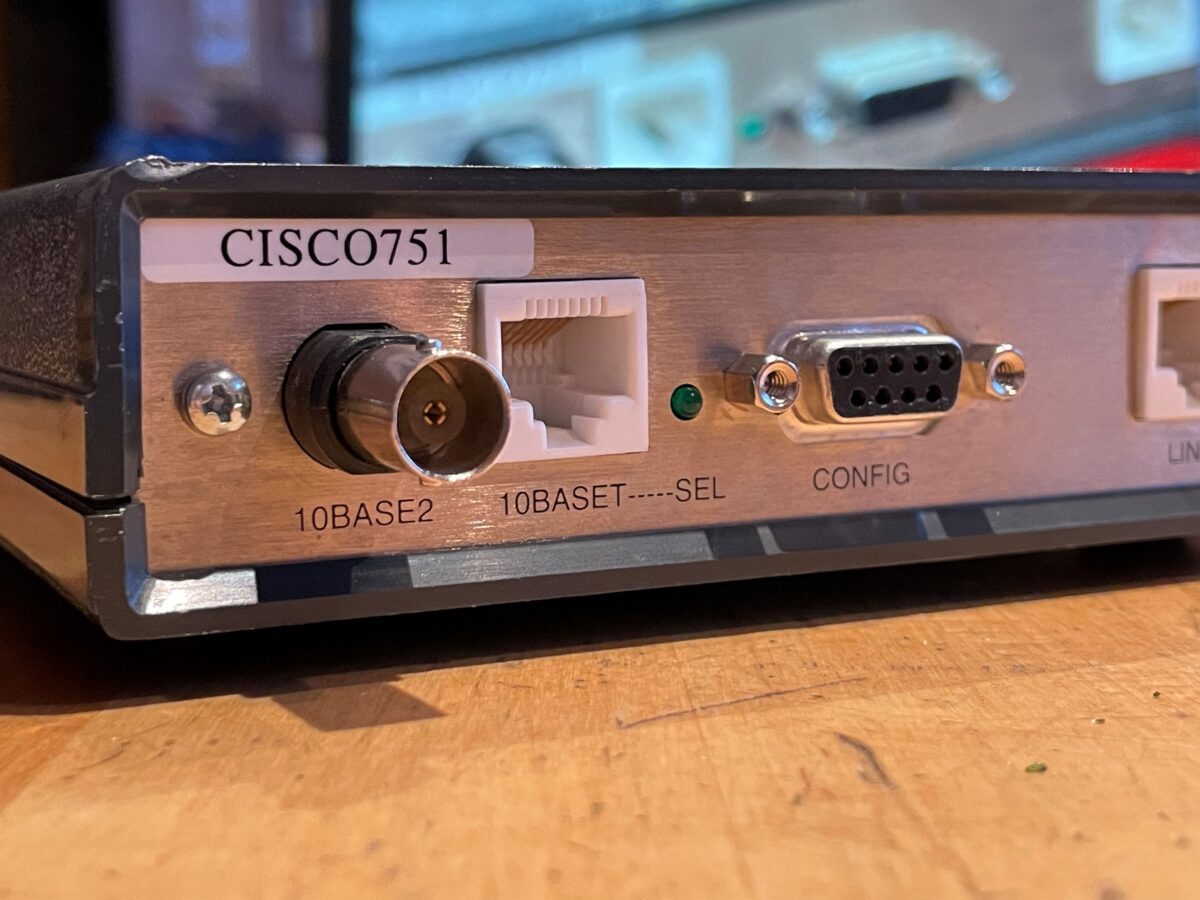 Retro networking: Cisco 751 ISDN router